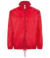 01618 Unisex Windbreaker Jacket Red colour image